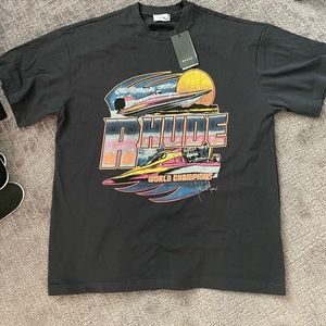 Rhude Vintage T shirt Black Large